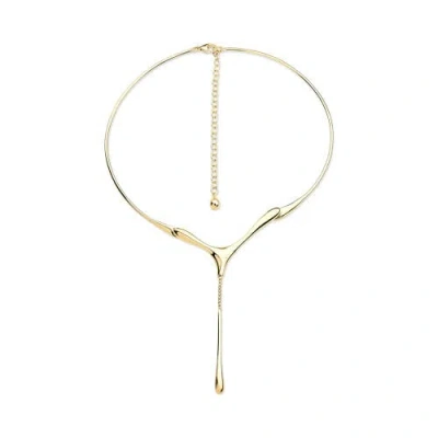 Lucy Quartermaine One Drop Necklace In Gold