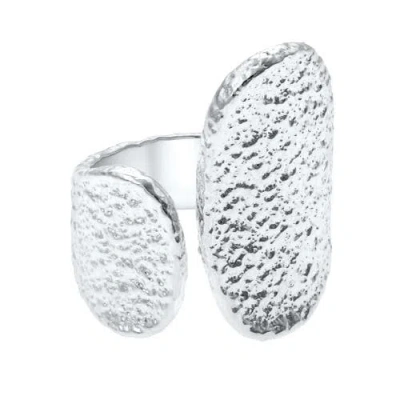 Lucy Quartermaine Open Hula Ring In Sterling Silver