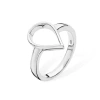 Lucy Quartermaine Open Petal Ring In Sterling Silver