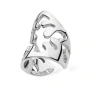 Lucy Quartermaine Women's Solid Sterling Silver Tall Splash Ear Cuff In Sterling Silver