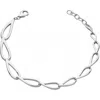 Lucy Quartermaine Petal Bracelet In Sterling Silver