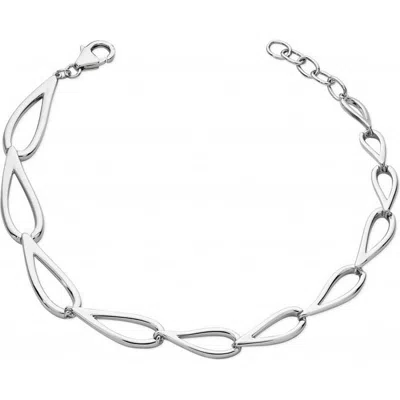 Lucy Quartermaine Petal Bracelet In Sterling Silver