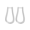 Lucy Quartermaine Petal Hoops Large In Sterling Silver