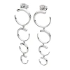 Lucy Quartermaine Quarter Luna Earrings In Sterling Silver