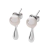 Lucy Quartermaine Royal Pearl Earrings In Sterling Silver