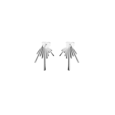 Lucy Quartermaine Shard Studs In Metallic