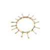Lucy Quartermaine Short Drop Bangle In Gold