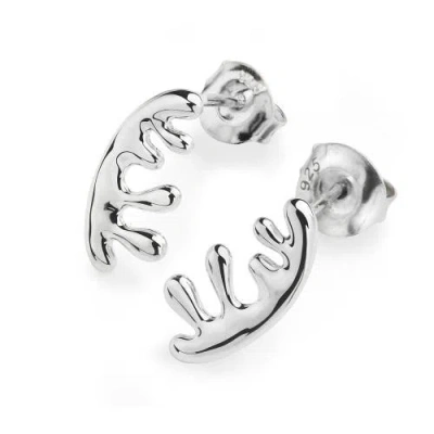 LUCY QUARTERMAINE LUCY QUARTERMAINE SILVER WAVE STUDS