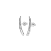Lucy Quartermaine Skinny Drip Long Studs In Sterling Silver