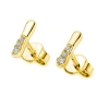Lucy Quartermaine Women's Mini Skinny Drop Studs In Gold Vermeil In Gold