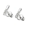 Lucy Quartermaine Skinny Drip Mini Studs In Sterling Silver