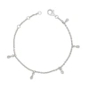 Lucy Quartermaine Skinny Drip Multi Bracelet In Sterling Silver