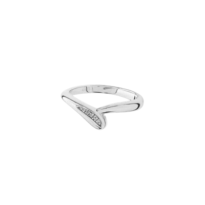 Lucy Quartermaine Skinny Drip Ring In Sterling Silver