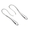 Lucy Quartermaine Solid Drop Earrings In Sterling Silver