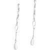 Lucy Quartermaine Station Petal Drop Earrings In Metallic