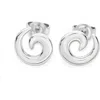 Lucy Quartermaine Swirl Studs In Sterling Silver
