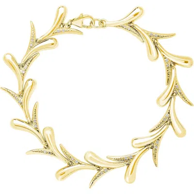 Lucy Quartermaine Sycamore Bracelet In Gold