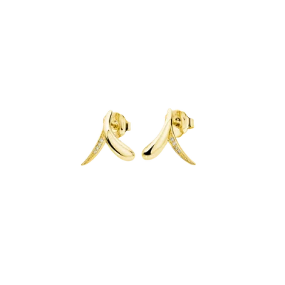 Lucy Quartermaine Sycamore Studs In Gold