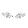 Lucy Quartermaine Temple Studs In Sterling Silver