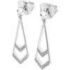 Lucy Quartermaine Tie Earrings In Silver