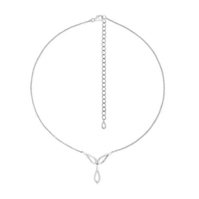 Lucy Quartermaine Triple Petal Pendant In Sterling Silver