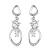 Lucy Quartermaine Volcan Earrings With White Topaz In Sterling Silver