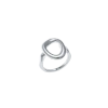 Lucy Quartermaine Volcan Open Ring In Sterling Silver