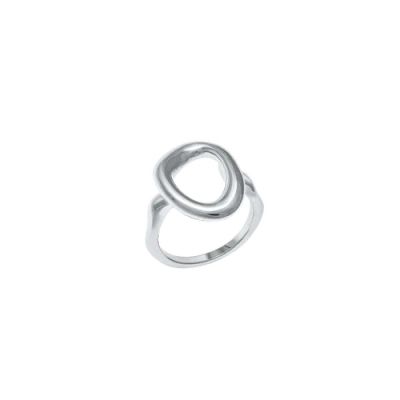 Lucy Quartermaine Volcan Open Ring In Sterling Silver