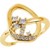 Lucy Quartermaine Volcan Ring In Gold