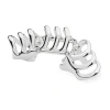 Lucy Quartermaine Women's Solid Sterling Silver Waterfall Armour Ring With Hinge In Sterling Silver