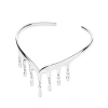 Lucy Quartermaine Waterfall Cuff In Sterling Silver