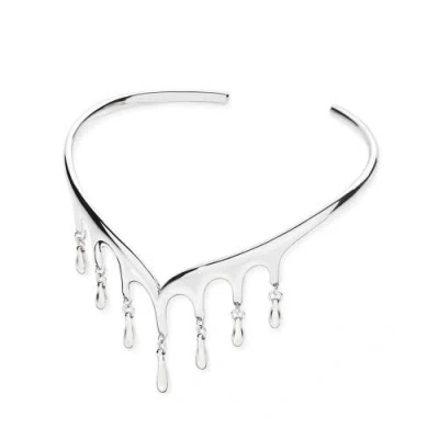 Lucy Quartermaine Waterfall Cuff In Sterling Silver