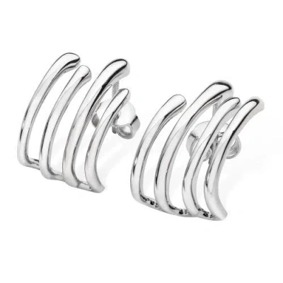 LUCY QUARTERMAINE LUCY QUARTERMAINE WATERFALL FOUR HOOP STUDS