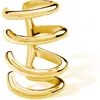 Lucy Quartermaine Waterfall High Ear Cuff In Gold