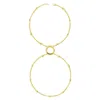 Lucy Quartermaine Women's Art Deco Halo Hand Chain In Gold Vermeil In Gold