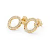 Lucy Quartermaine Women's Art Deco Halo Studs In Gold Vermeil In Gold