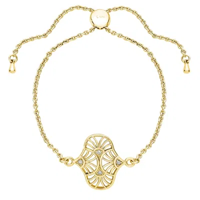 Lucy Quartermaine Women's Art Deco Oval Bracelet In Gold Vermeil