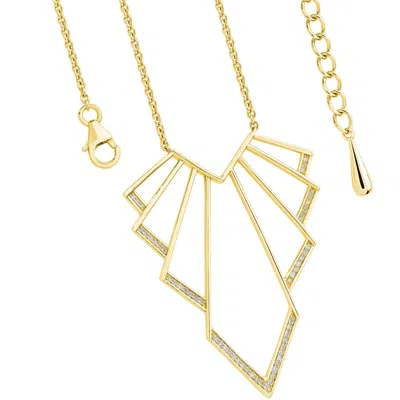 Lucy Quartermaine Women's Chrysler Art Deco Pendant In Gold Vermeil