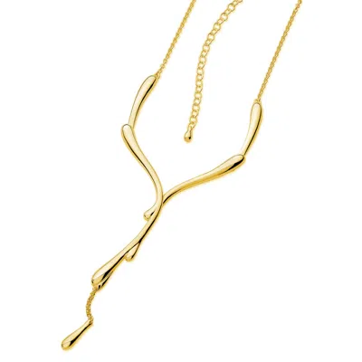 Lucy Quartermaine Women's Dripping Necklace In Gold Vermeil, Award Winning Designer Jewellery By , Ev