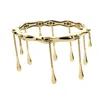 Lucy Quartermaine Drop Bangle In Gold