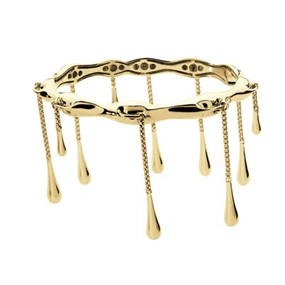 LUCY QUARTERMAINE WOMEN'S DROP BANGLE IN GOLD VERMEIL