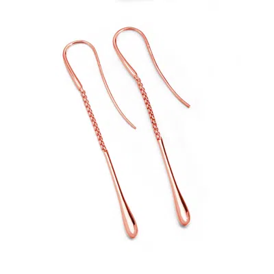 Lucy Quartermaine Women's Drop Earrings In Rose Gold Vermeil