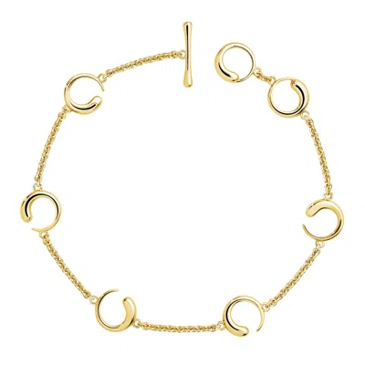 Lucy Quartermaine Women's Luna Station Bracelet In Gold Vermeil