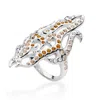 Lucy Quartermaine Women's Orange / Silver Elements Fire Ring In Silver