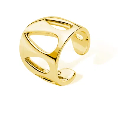 Lucy Quartermaine Women's Petal Ear Cuff In Gold Vermeil