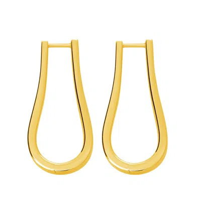 Lucy Quartermaine Women's Petal Hoops Extra Large In Gold Vermeil