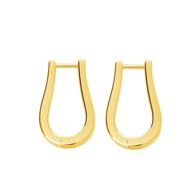 Lucy Quartermaine Women's Petal Hoops Medium In Gold Vermeil