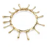 Lucy Quartermaine Short Drop Bangle In Burgundy