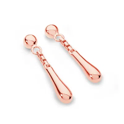 Lucy Quartermaine Women's Short Drop Earrings In Rose Gold Vermeil