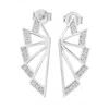 Lucy Quartermaine Women's Solid Sterling Silver Angel Wing Studs In Silver